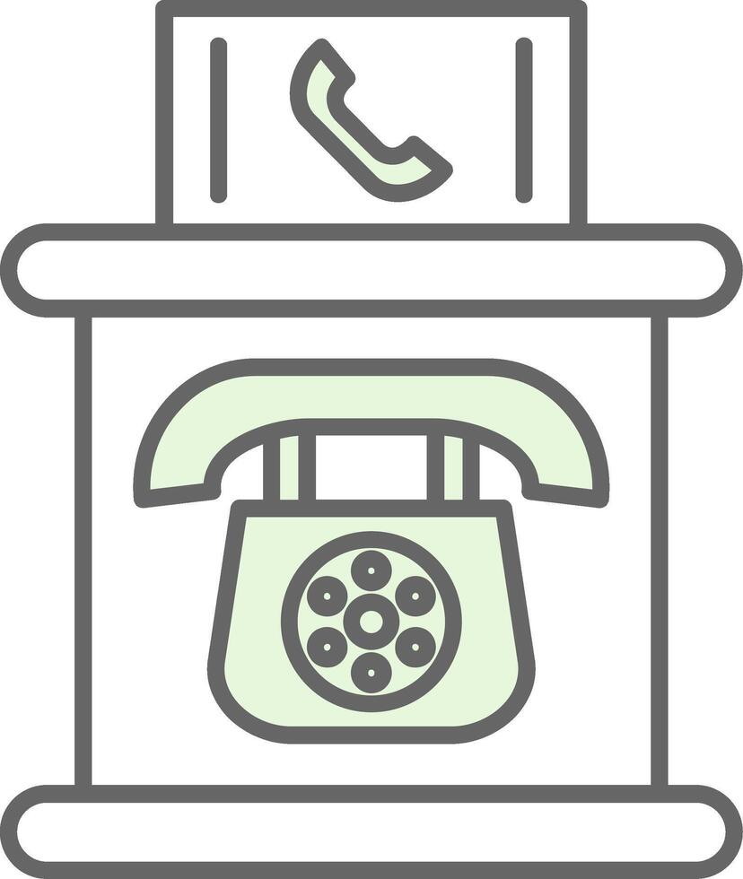 Telefon Stand Stutfohlen Symbol vektor