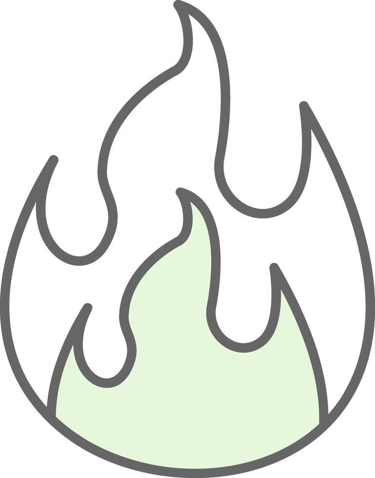 Flamme Stutfohlen Symbol vektor