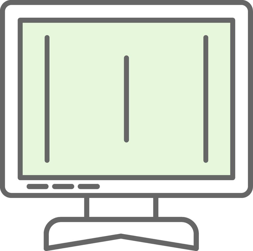 Monitor Stutfohlen Symbol vektor