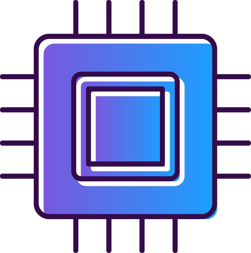 Schaltkreis Tafel Gradient gefüllt Symbol vektor