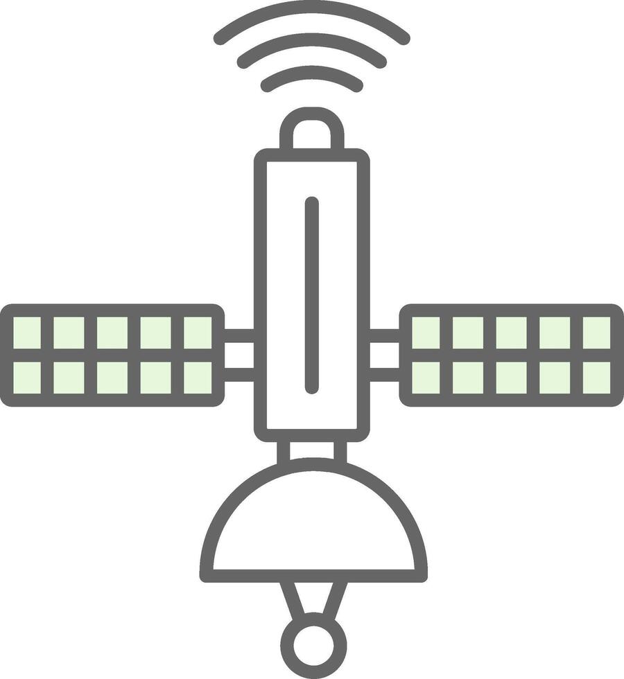 satellit fylla ikon vektor