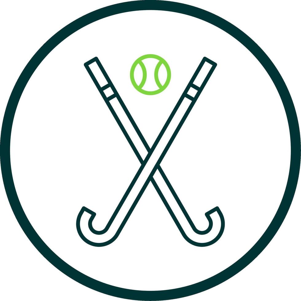 Eishockey Linie Kreis Symbol vektor