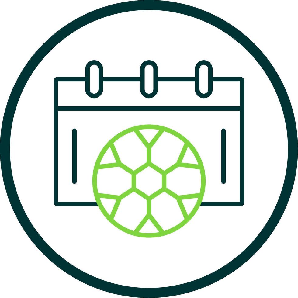 fotboll schema linje cirkel ikon vektor