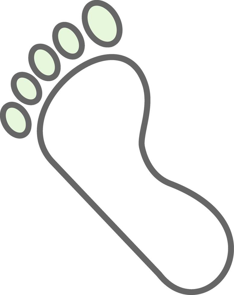 Fußabdruck Stutfohlen Symbol vektor