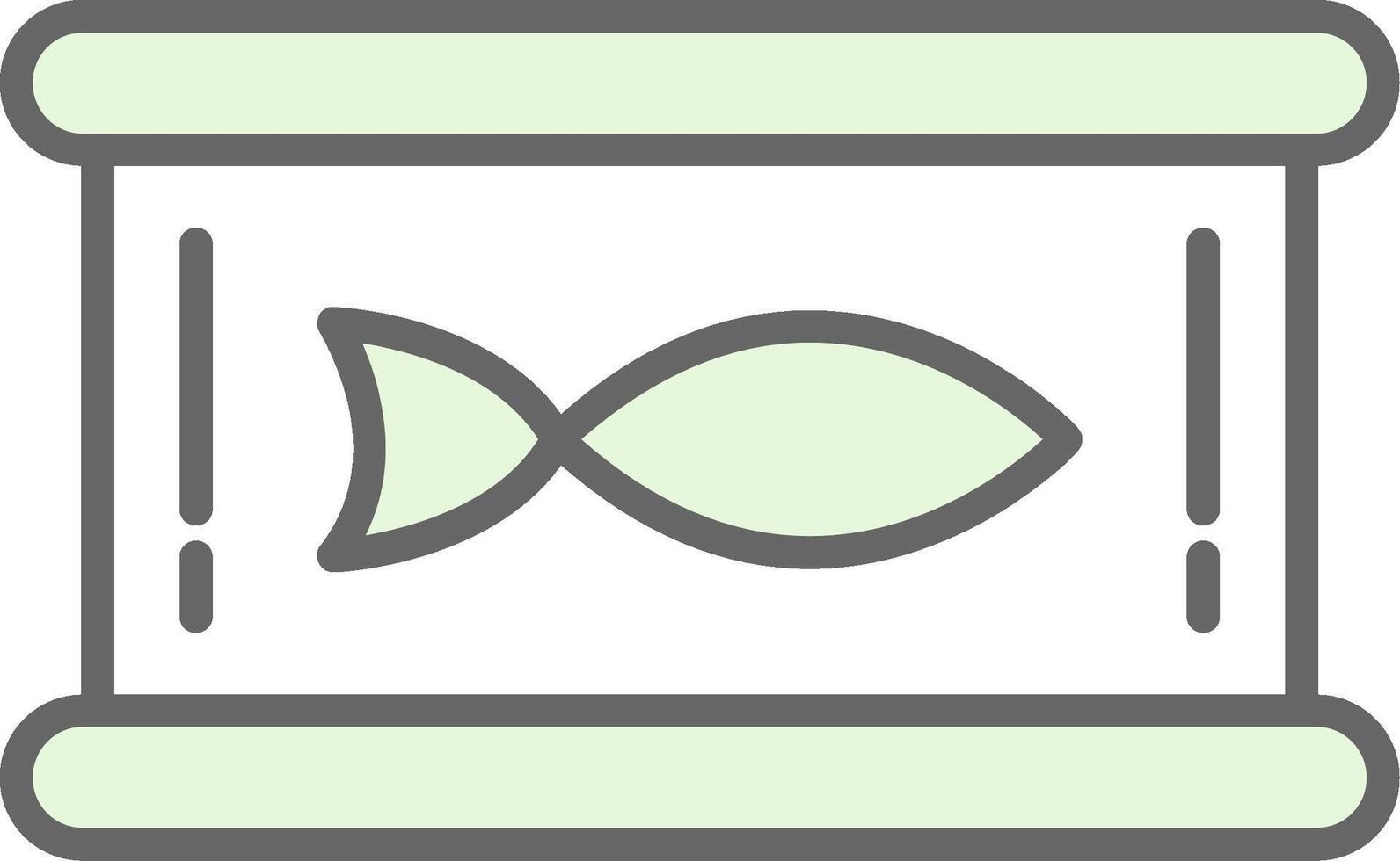 tonfisk fylla ikon vektor