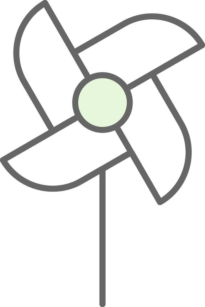 Windrad Stutfohlen Symbol vektor