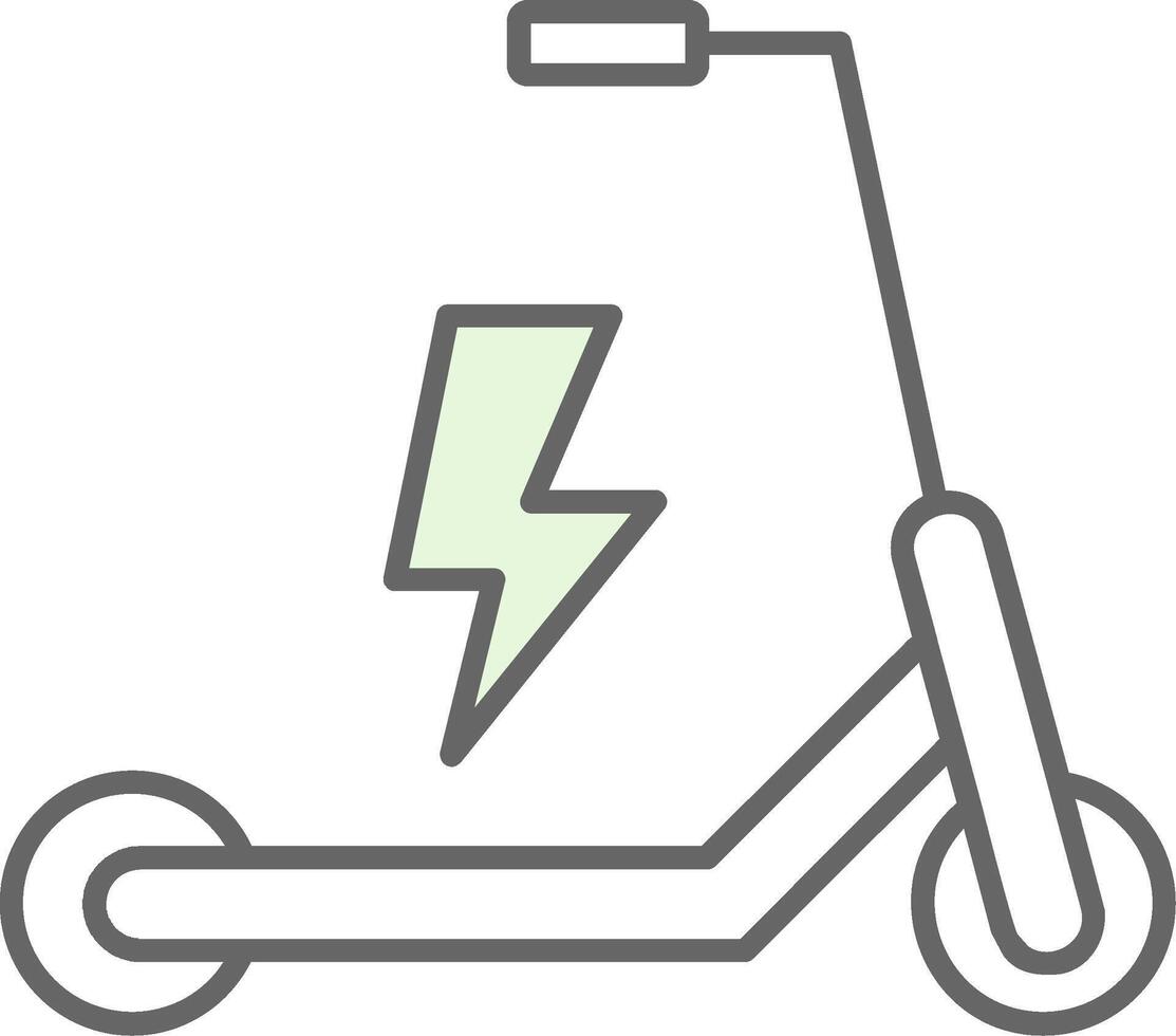 elektrisch Roller Stutfohlen Symbol vektor