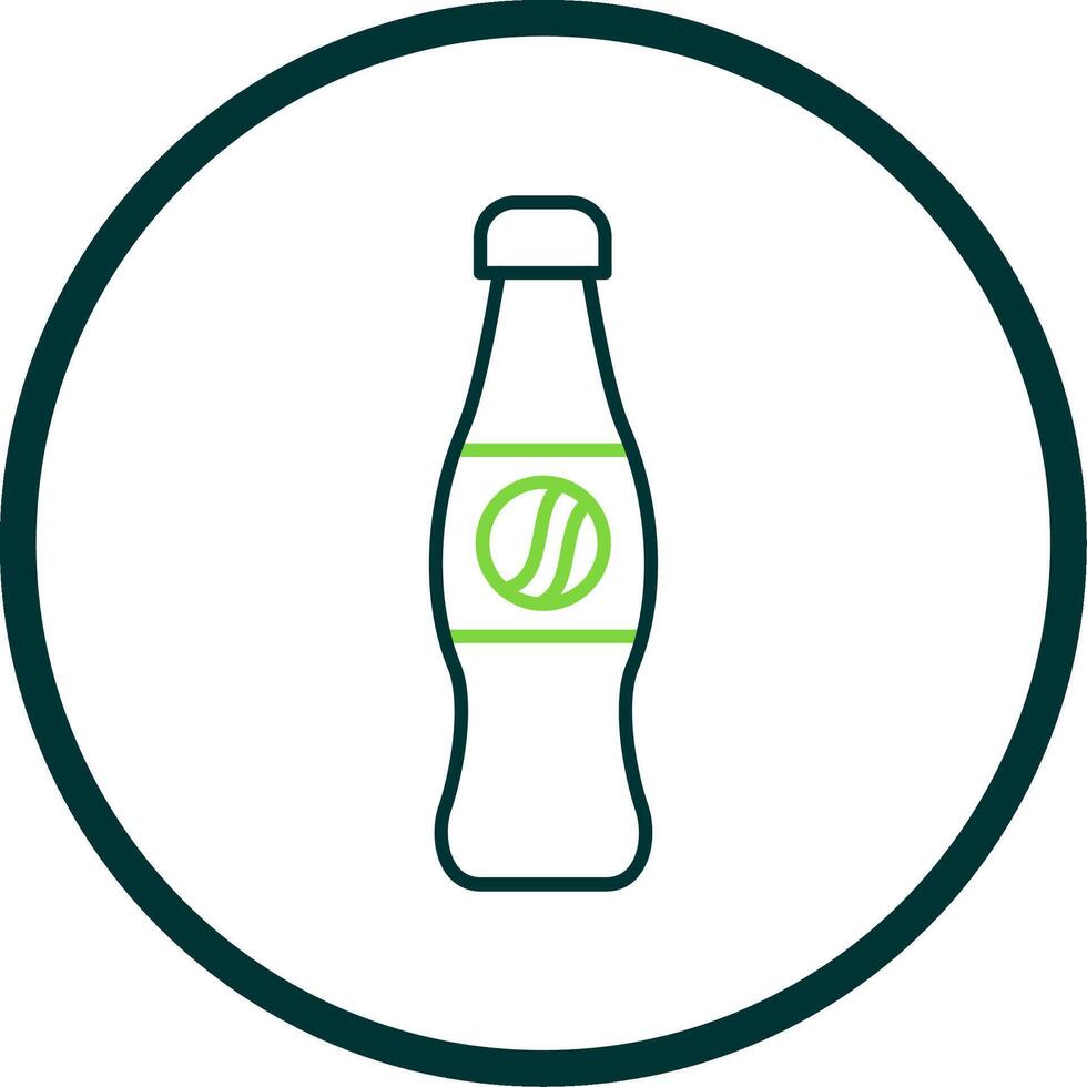 Cola Linie Kreis Symbol vektor