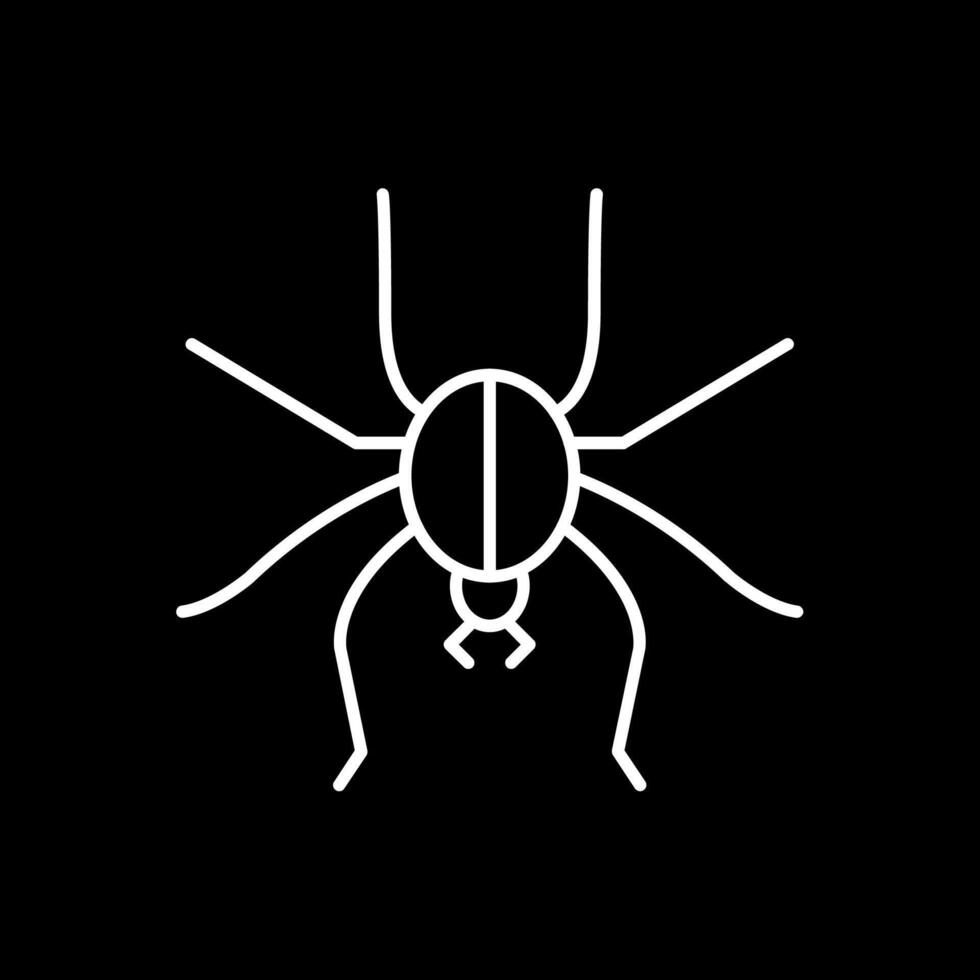 Symbol für umgekehrte Spinnenlinie vektor