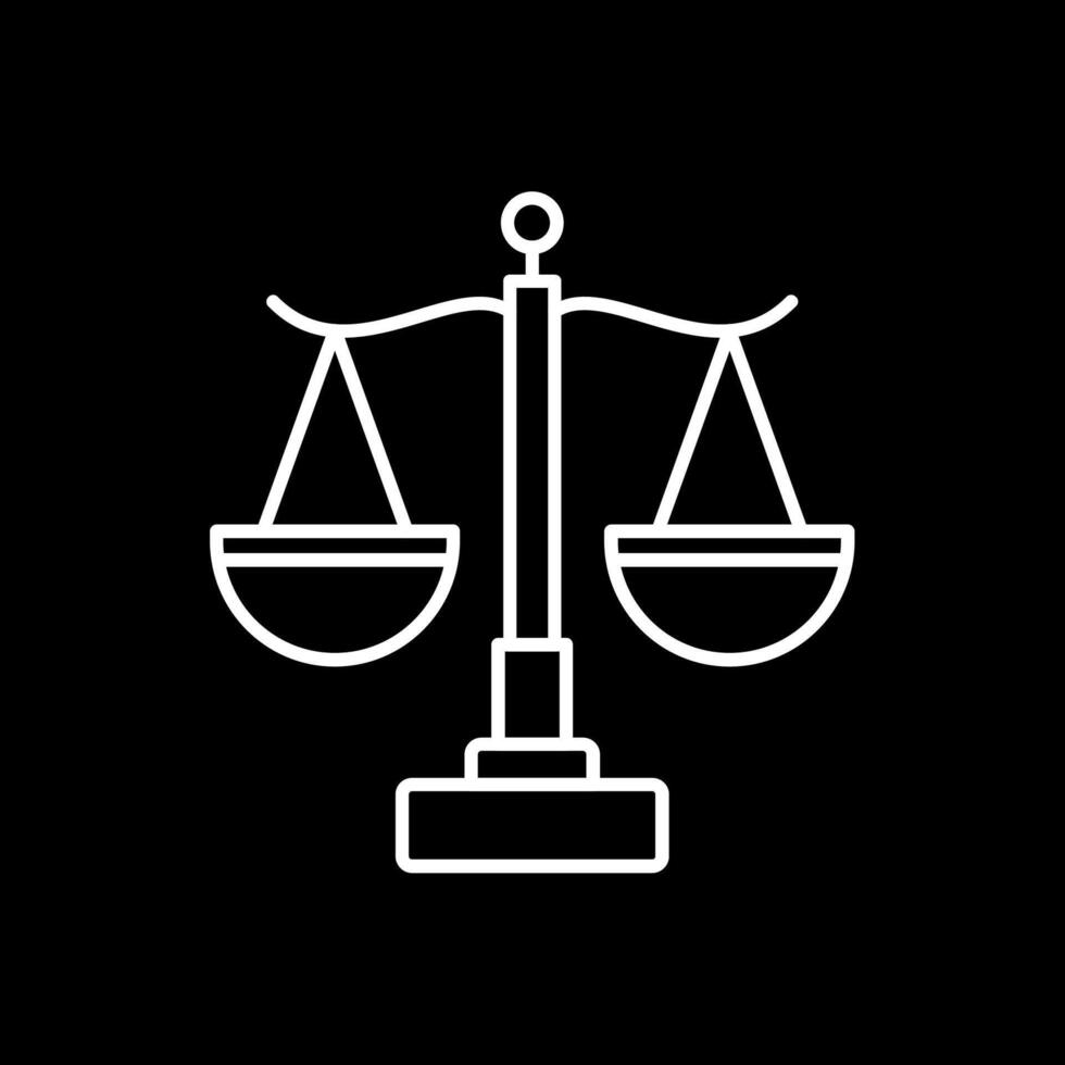 Rechtslinie invertiertes Symbol vektor