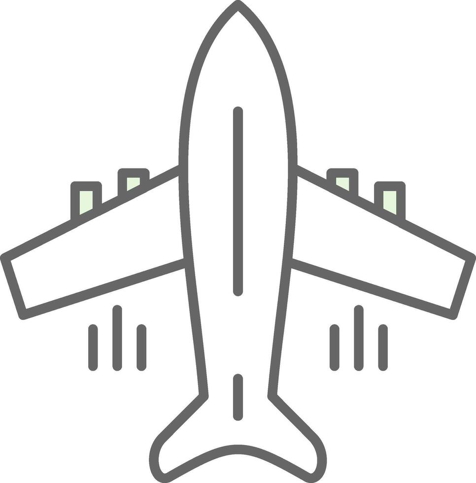 flygande flygplan fylla ikon vektor