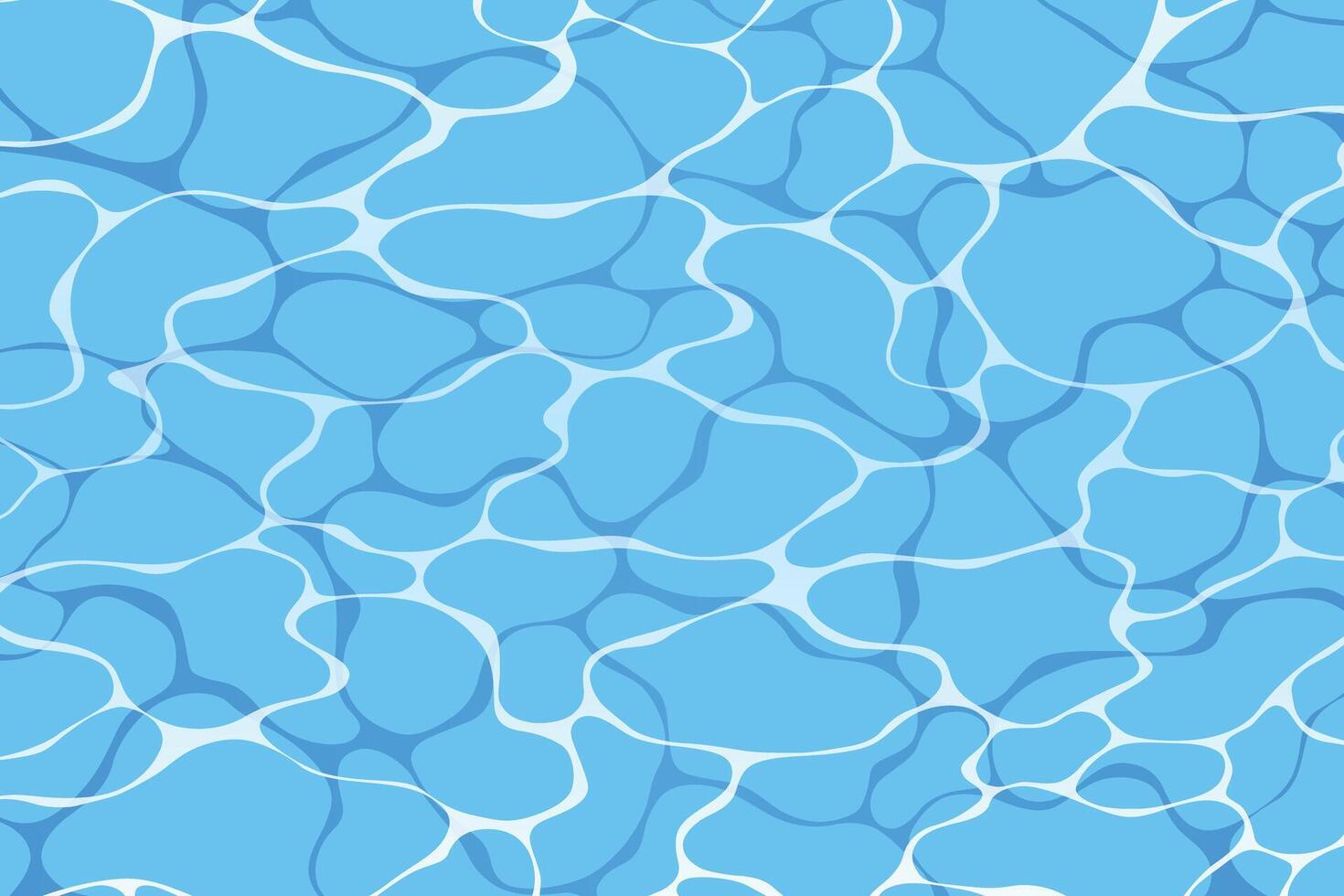 Türkis wellig Wasser Textur Hintergrund. Meer Wellen abstrakt Hintergrund. modern eben Karikatur Hintergrund Design mit still Türkis Wellen. Sommer- Ferien Hintergrund vektor