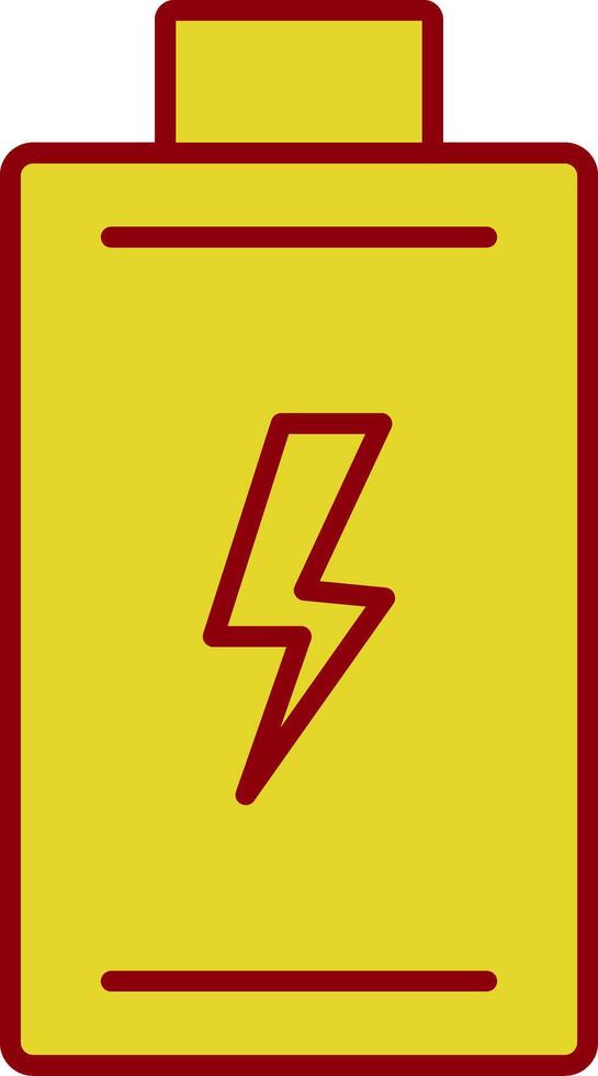 Batterie Glyphe Kurve Symbol vektor