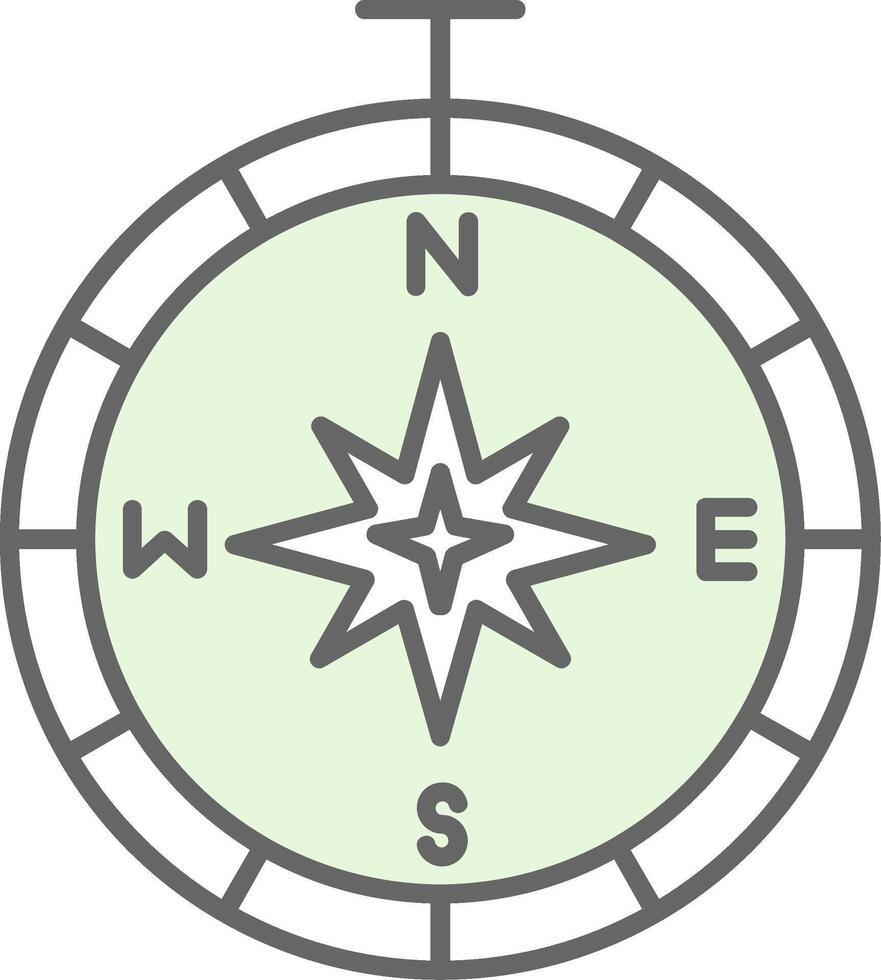 Kompass Stutfohlen Symbol vektor