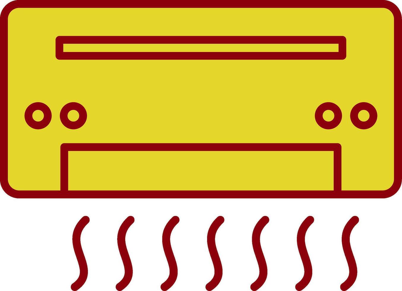 Klimaanlagenlinie zweifarbiges Symbol vektor