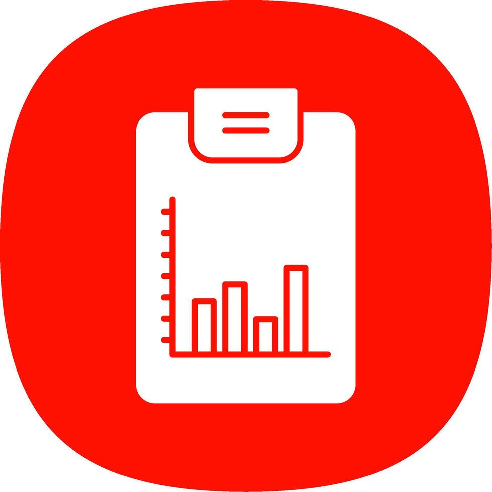 Bar Diagramm Glyphe Kurve Symbol vektor