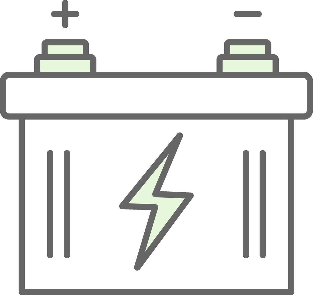 Auto Batterie Stutfohlen Symbol vektor