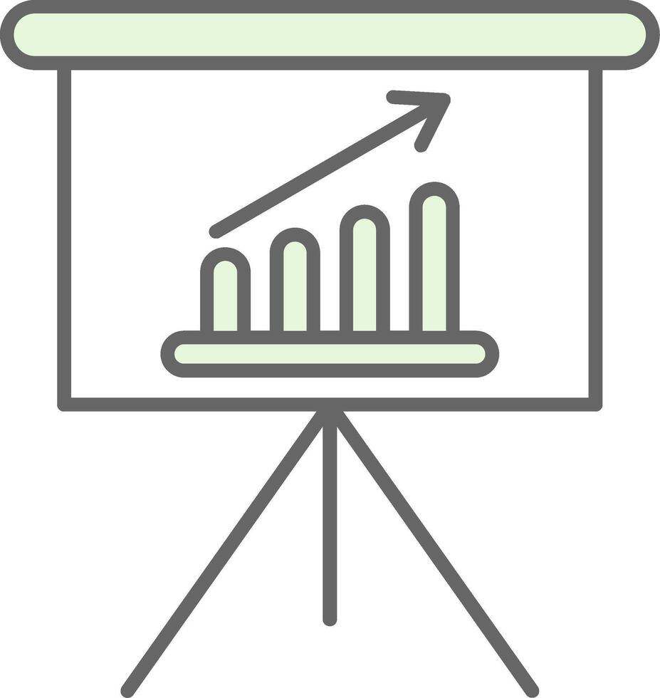 presentation fylla ikon vektor
