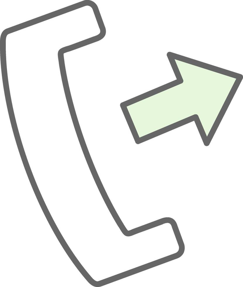 Telefon Anruf Stutfohlen Symbol vektor