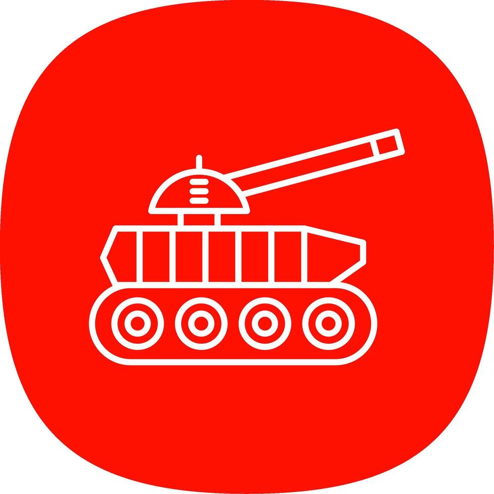 Panzer Linie Kurve Symbol vektor