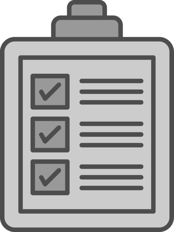 checklista fylla ikon vektor