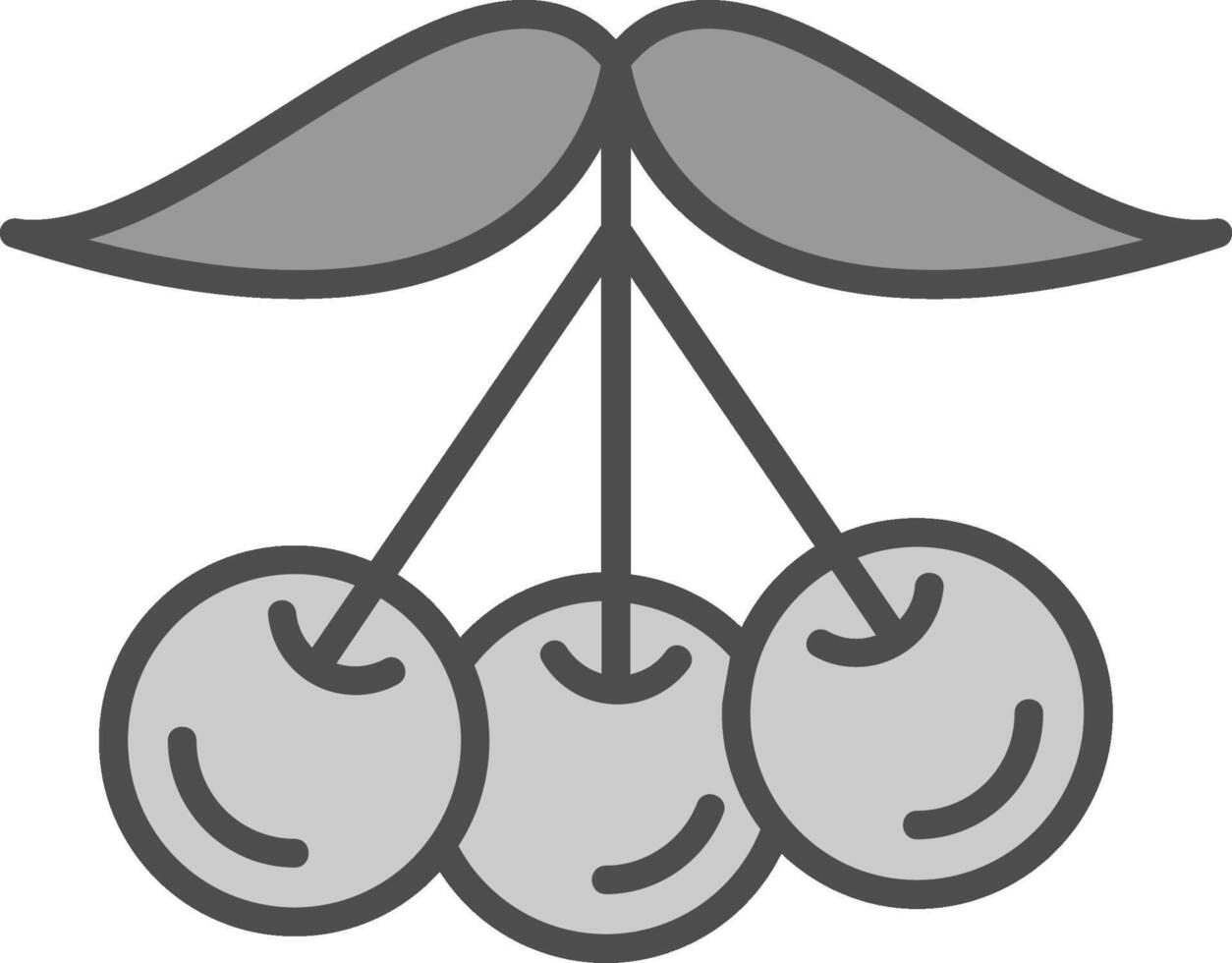 Torte Kirschen Stutfohlen Symbol vektor
