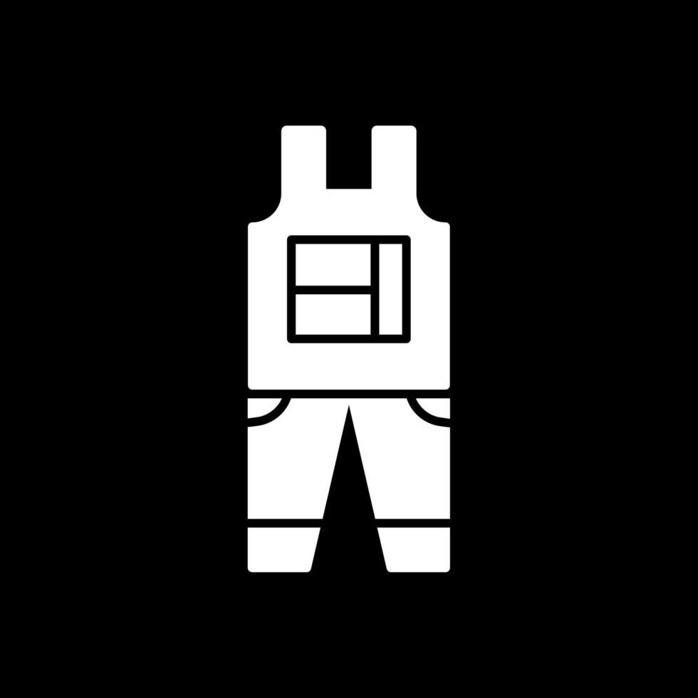 Overall Glyphe invertiert Symbol vektor