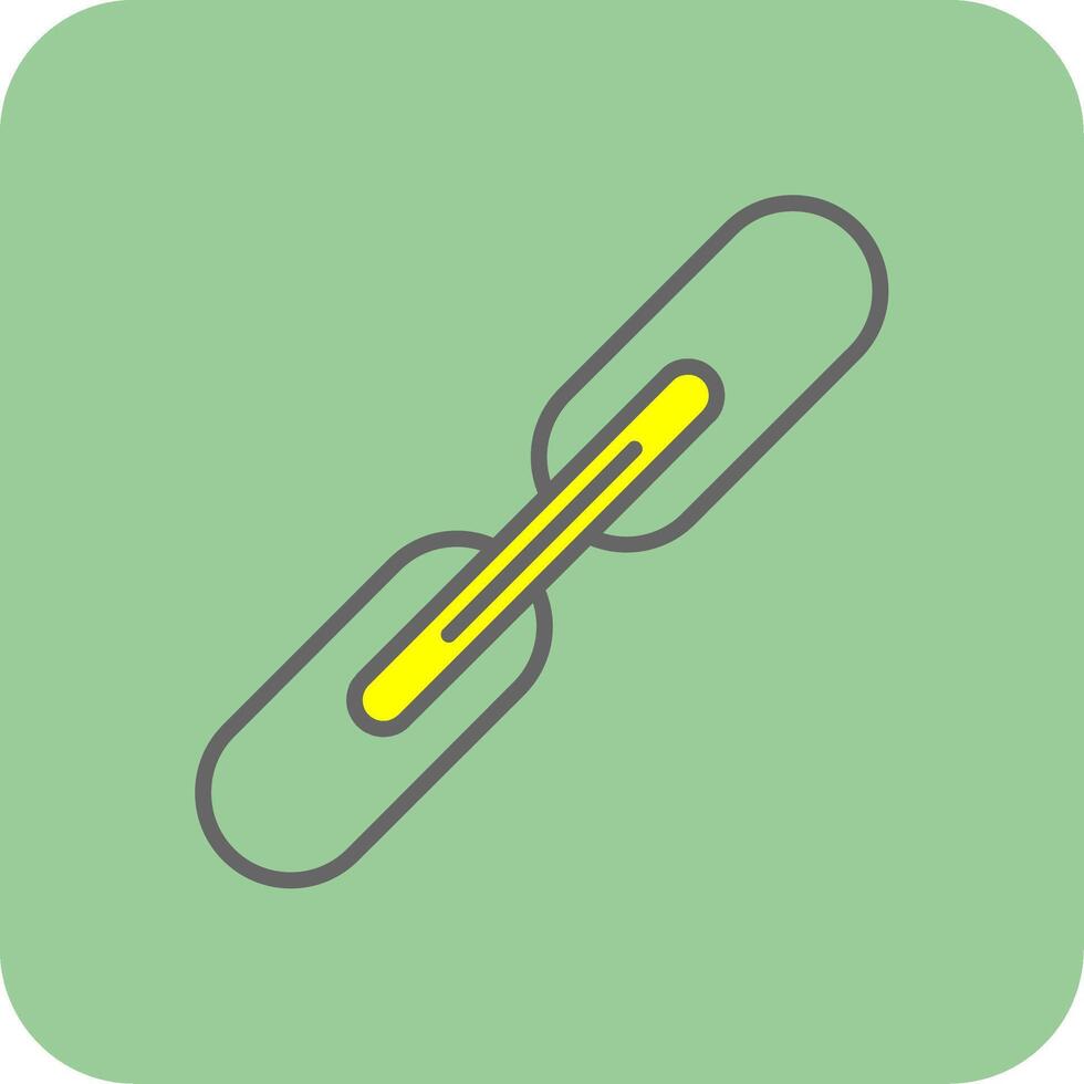 Verknüpfung gefüllt Gelb Symbol vektor