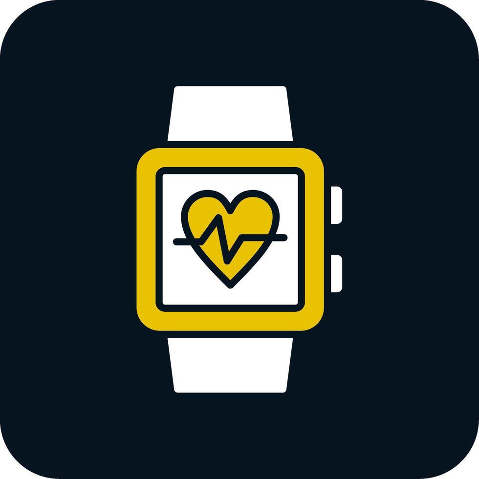 Smart Watch Glyphe zweifarbiges Symbol vektor