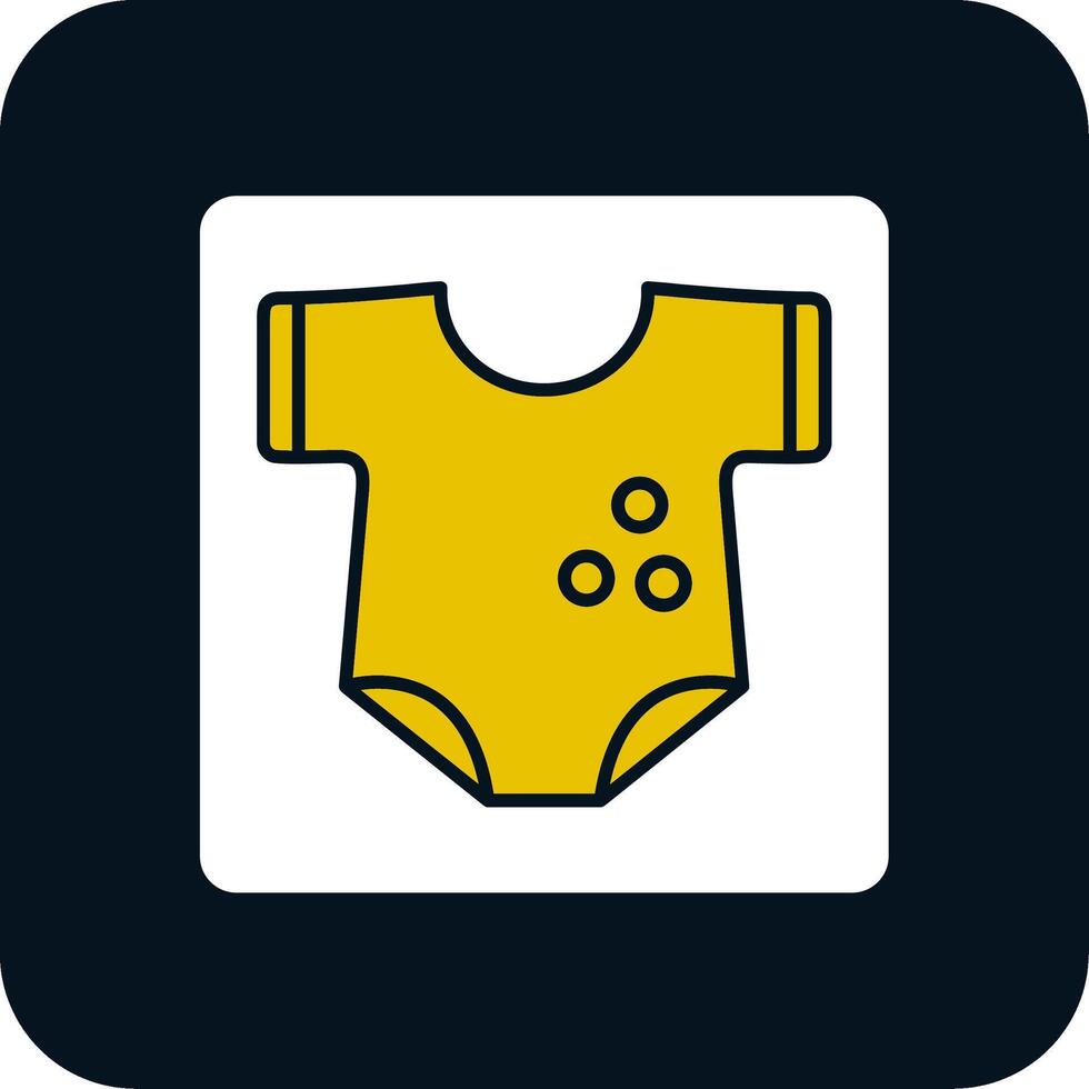 Babykleidung Glyphe zweifarbiges Symbol vektor