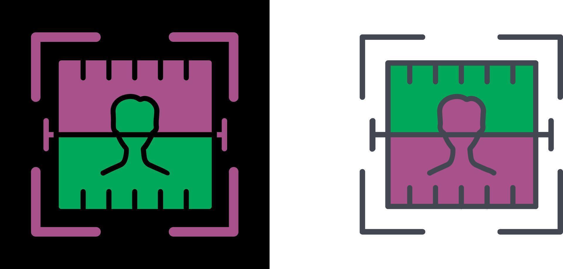 Gesicht Scan Symbol vektor