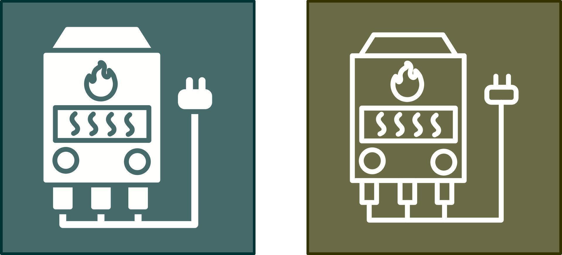 elektrisk ugn ikon vektor