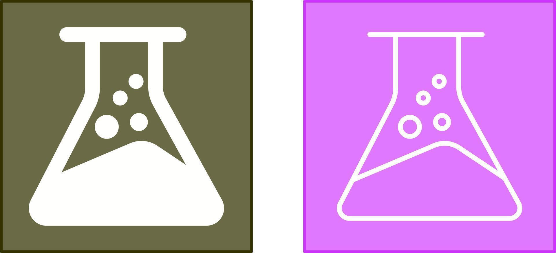 Chemiekolben-Symbol vektor