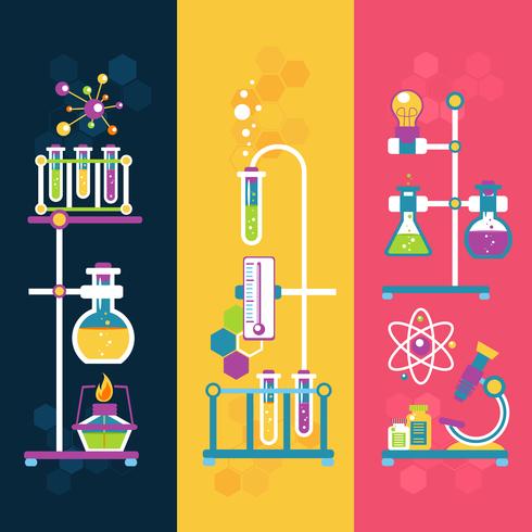 Chemie-Design-Banner vektor