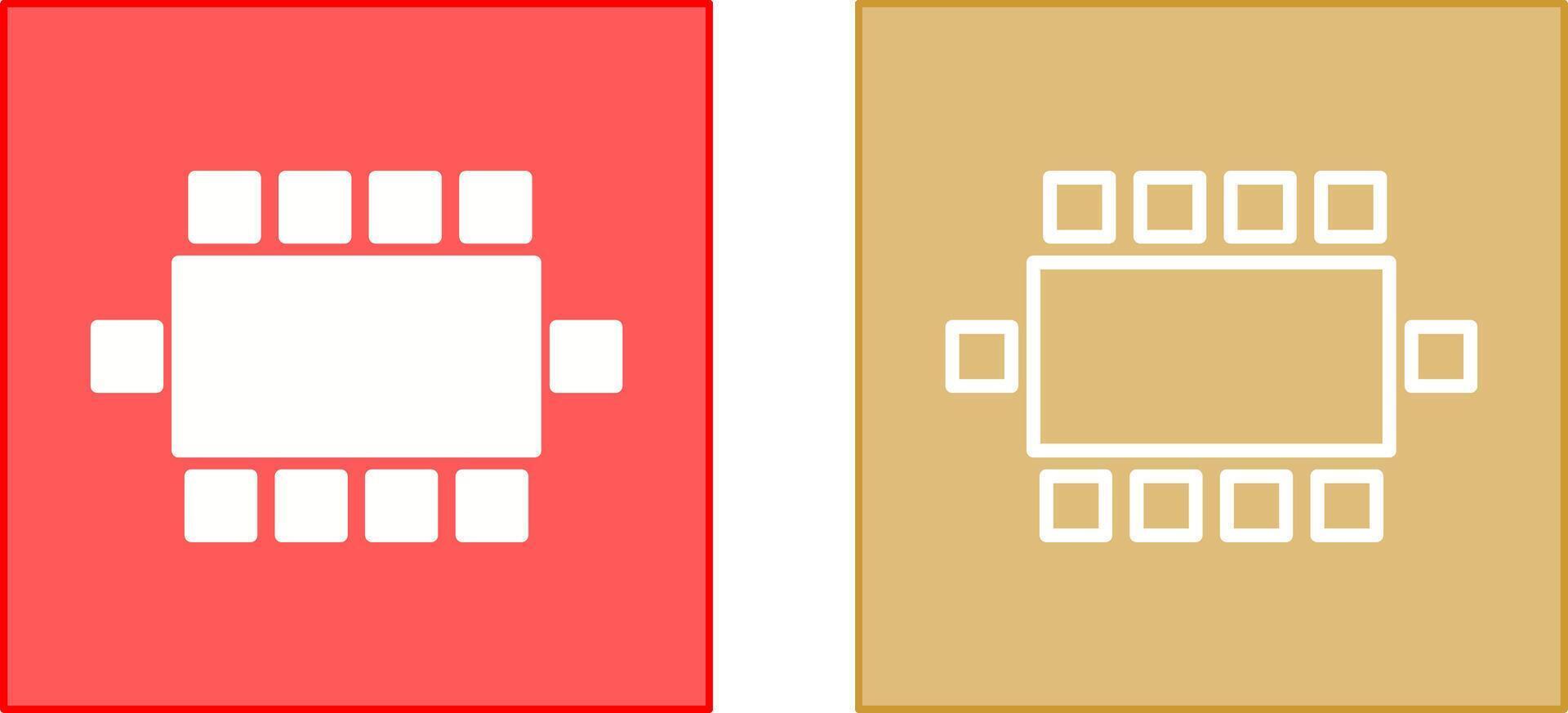 Konferenz Zimmer Stuhl Symbol vektor