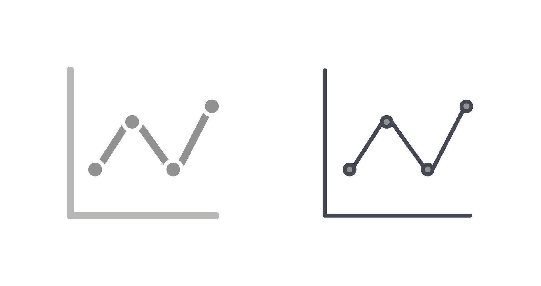 Liniendiagrammsymbol vektor