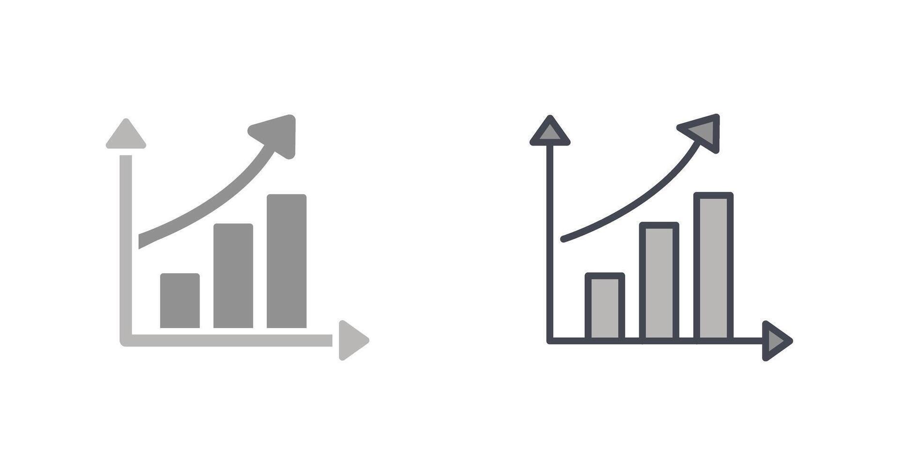 Symbol für steigende Statistiken vektor