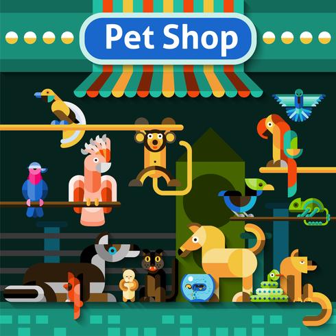 Pet Shop Hintergrund vektor