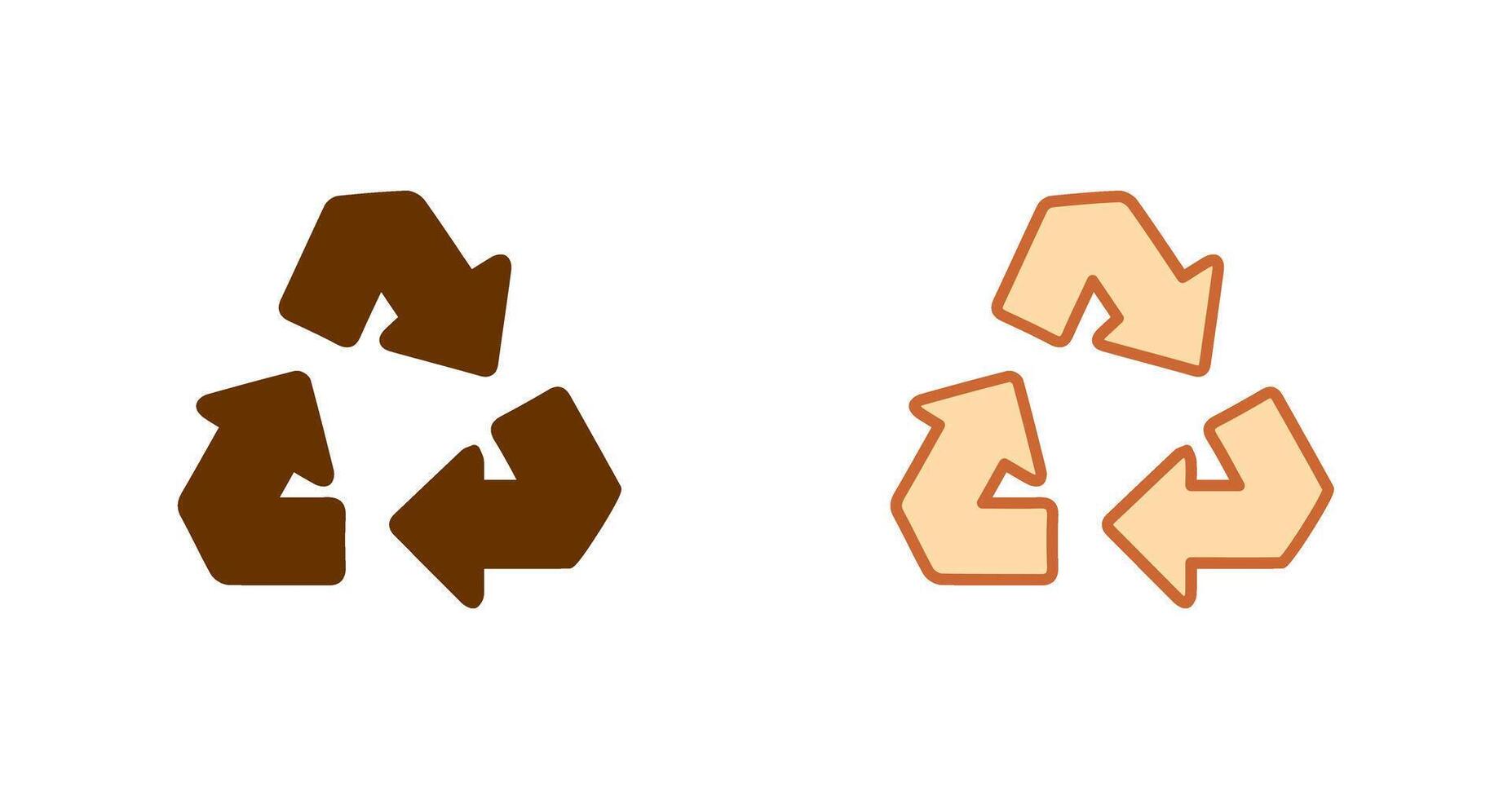 recyceln Pfeil Symbol vektor