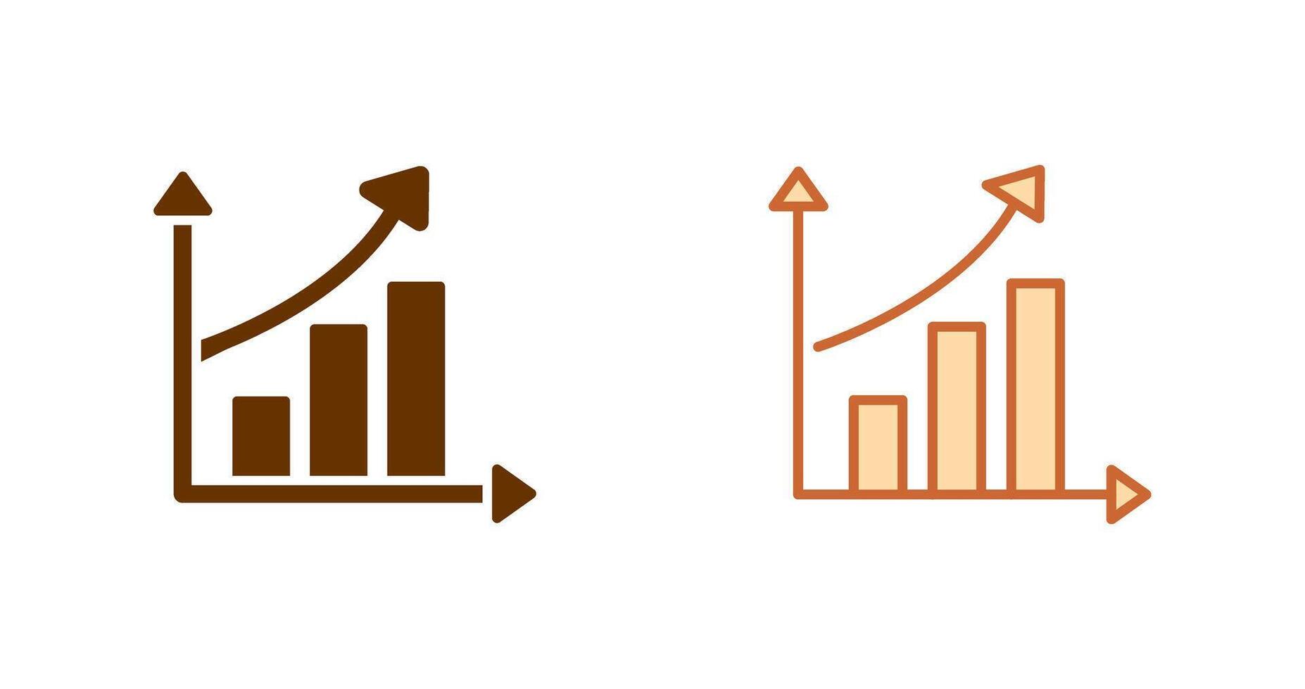 Symbol für steigende Statistiken vektor