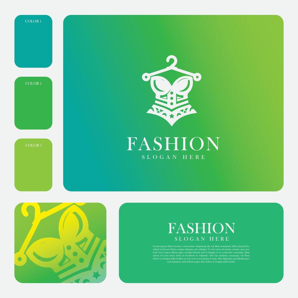 mode logotyp design, med en minimalistisk och elegant platt stil, lämplig för företag varumärke logotyper i de mode sektor vektor