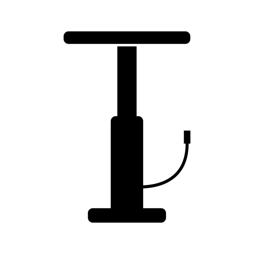 Fahrrad Pumpe Symbol auf Weiß Hintergrund vektor