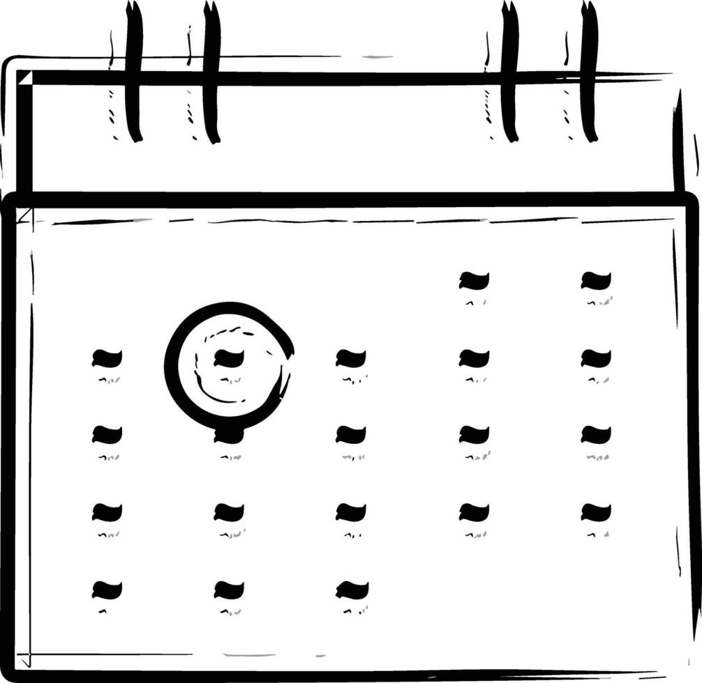 Kalender Symbol Symbol Bild vektor