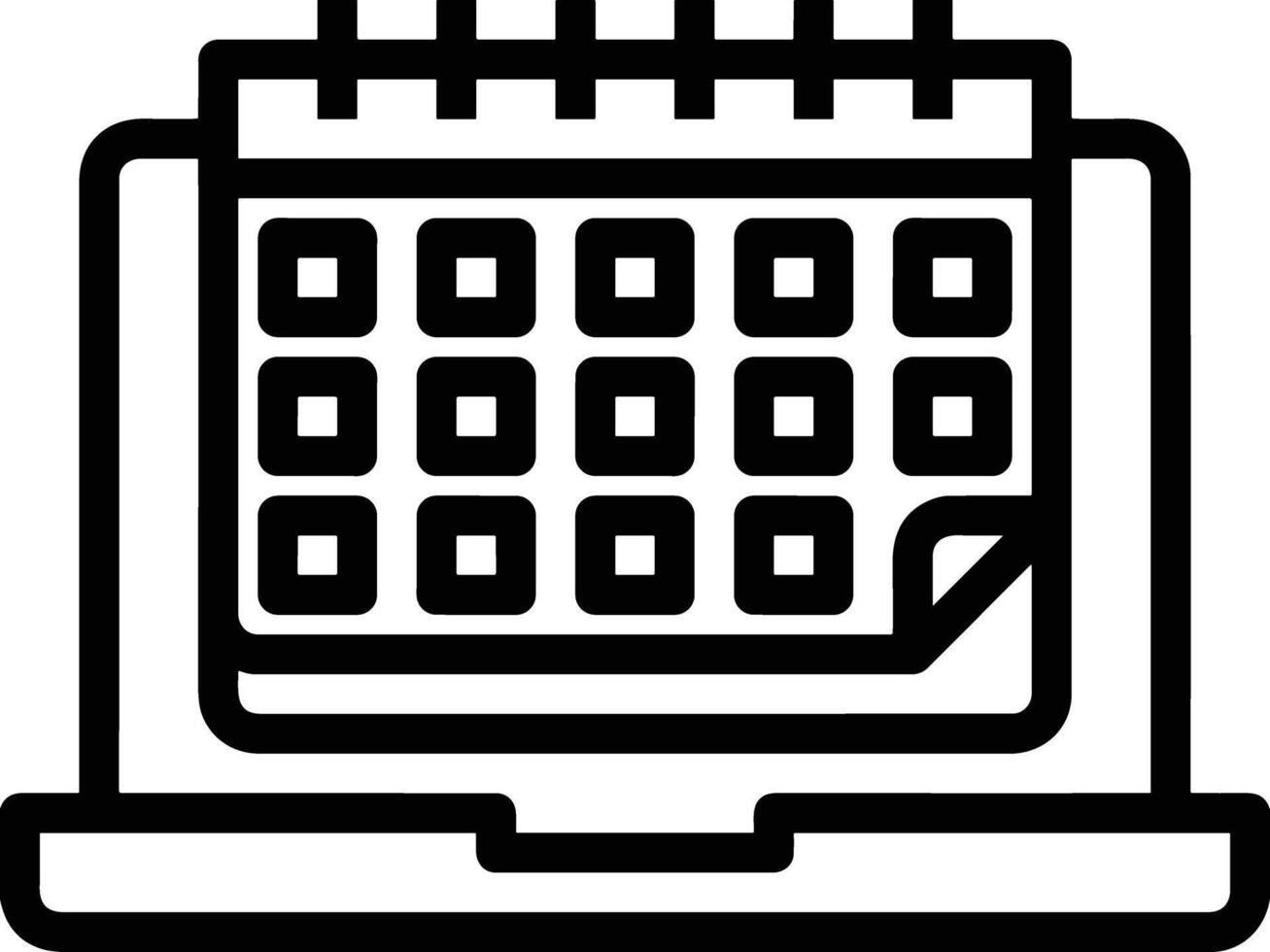 Kalender Symbol Symbol Bild vektor