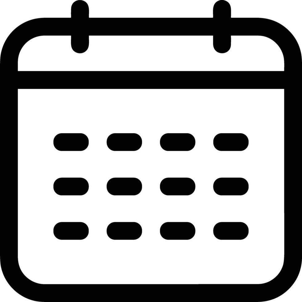 Kalender Symbol Symbol Bild vektor