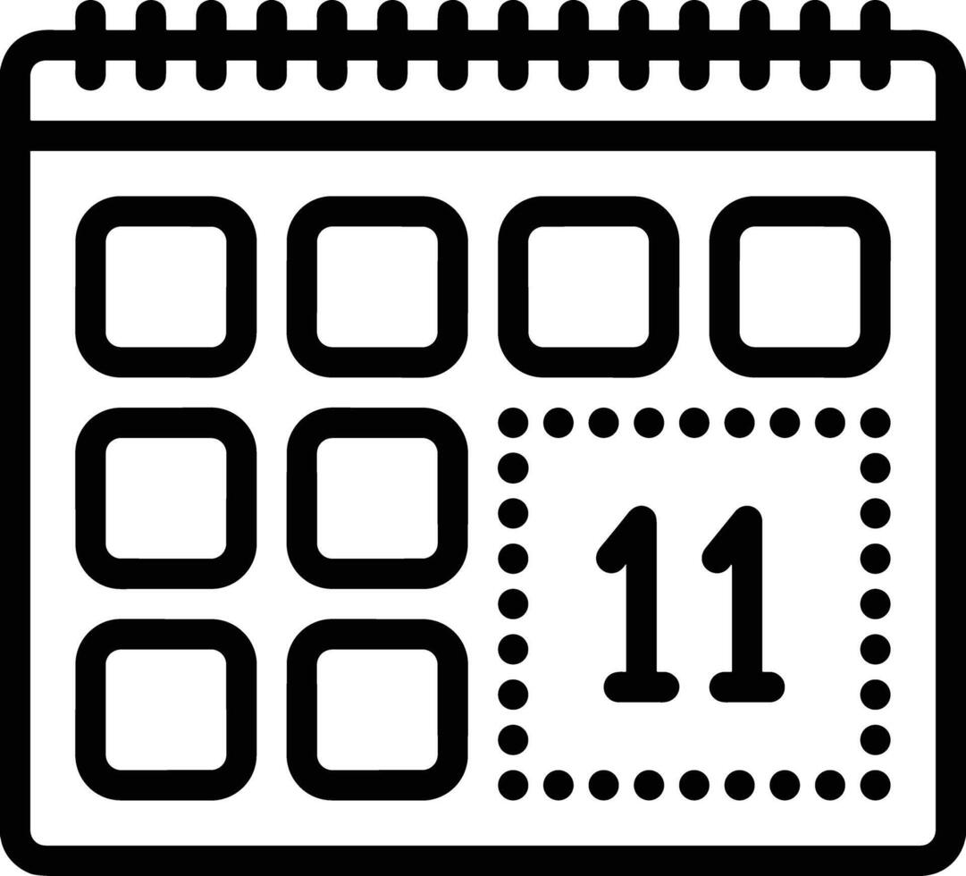 Kalender Symbol Symbol Bild vektor