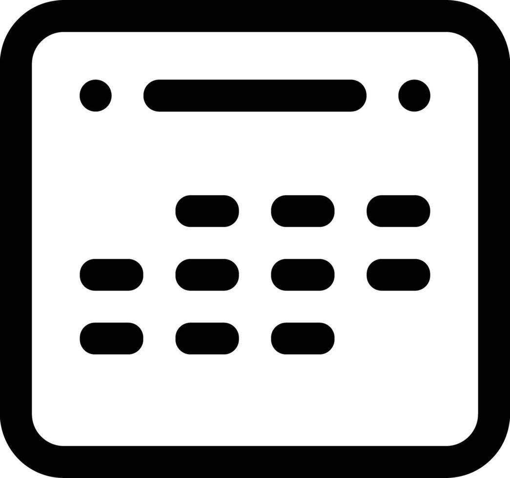 Kalender Symbol Symbol Bild vektor