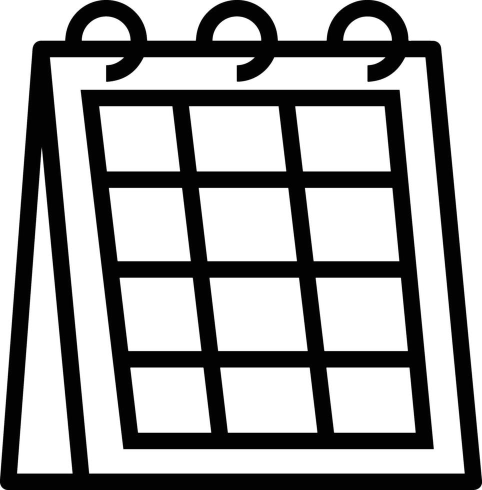 Kalender Symbol Symbol Bild vektor