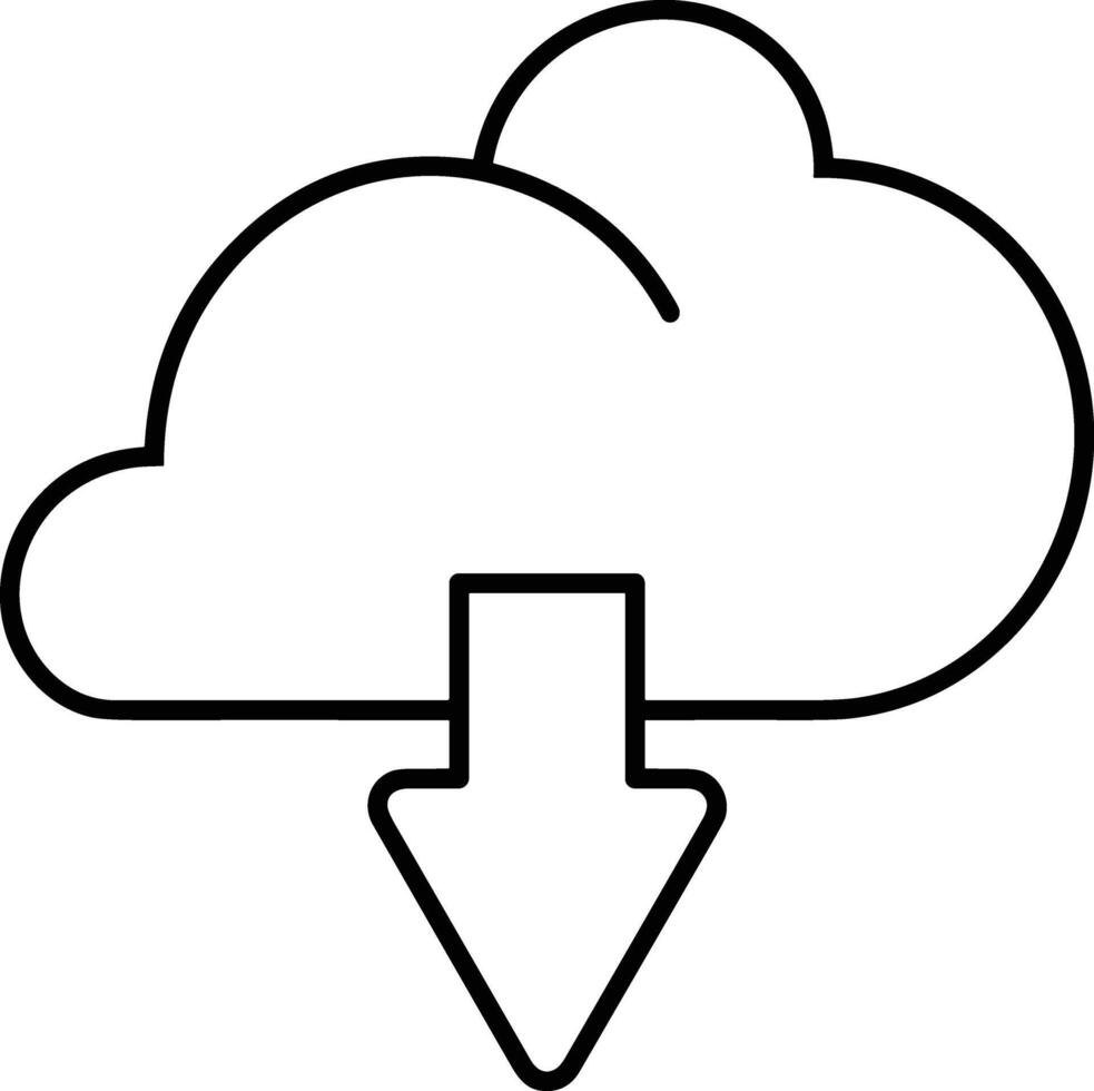 Wolke Symbol Symbol Bild. Illustration von das Hosting Lager Design Bild vektor