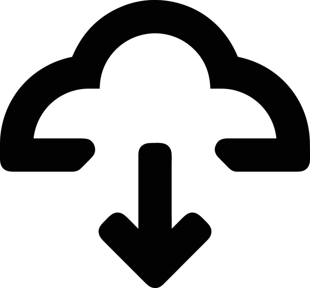 moln ikon symbol bild. illustration av de värd lagring design bild vektor